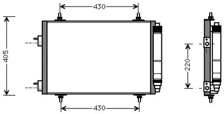 Peugeot Airco Condensor -04 1.4 / 1.6 / 2.0 40005209