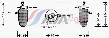 Peugeot Droger, airconditioning PED197