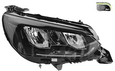 Peugeot Dubbele Koplamp Voor R. 4043966V