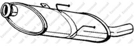 Peugeot Einddemper geen chromen sierstuk