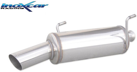 Peugeot InoxCar uitlaat passend voor Peugeot 206 1.4 16v/1.4XS 90pk 2001-2006 1x90mm Rally IXPE2062190RA