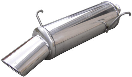 Peugeot InoxCar uitlaat passend voor Peugeot 206 1.4 (75pk) -2000 120x80mm IXPE20602120