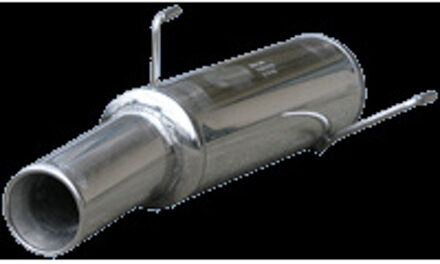 Peugeot InoxCar uitlaat passend voor Peugeot 206 1.6 16v XS (110pk) 2001- 102mm IXPE20606102