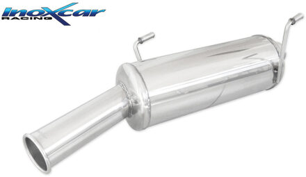 Peugeot InoxCar uitlaat passend voor Peugeot 206 16v GTI 136pk 1994-2004 1x76mm Retrò Style IXPE20607RT