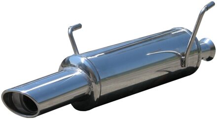 Peugeot InoxCar uitlaat passend voor Peugeot 206 2.0 16v (135pk) 1999- 120x80mm IXPE20607120