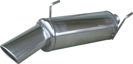 Peugeot InoxCar uitlaat passend voor Peugeot 206 CC 2.0 16v (136pk) 2001- 120x80mm IXPE20610120