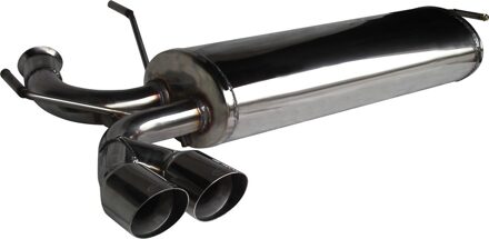 Peugeot InoxCar uitlaat passend voor Peugeot 206 RC 2.0 16v 2x80mm Racing IXOVPE01RA