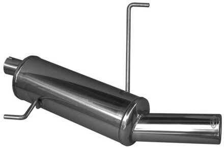 Peugeot InoxCar uitlaat passend voor Peugeot 206 SW 1.4 16v (90pk) 80mm IXPE2061680