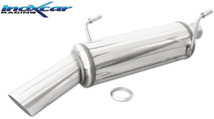 Peugeot InoxCar uitlaat passend voor Peugeot 206CC 1.6 HDI 110pk 2005- 1x90mm Rally IXPE2061190RA