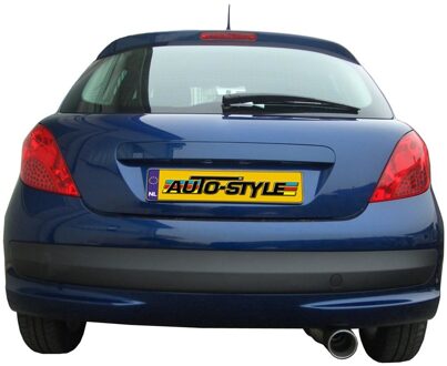 Peugeot InoxCar uitlaat passend voor Peugeot 207 1.4 16v (90pk) 2006- 102mm IXPE20701102