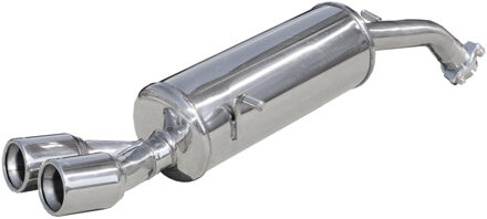 Peugeot InoxCar uitlaat passend voor Peugeot 208 1.6 16v Turbo GTi (200pk) 2013- 2x80mm IXPE20801D8