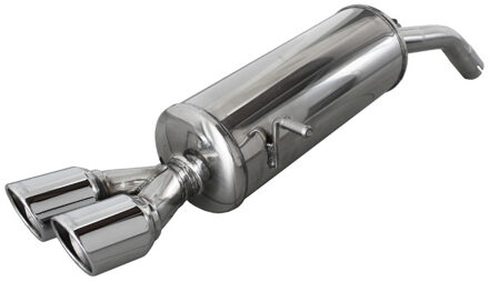 Peugeot InoxCar uitlaat passend voor Peugeot 208 1.6 16v Turbo GTi (200pk) 2013- 2x80mm X-Race IXPE20801XR80