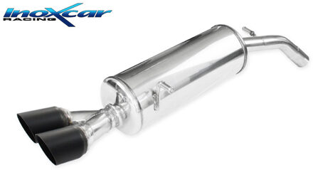 Peugeot InoxCar uitlaat passend voor Peugeot 208 1.6 16V Turbo GTI 30TH 208pk 2015- Ã 55 2x80mm Cer IXPE2080280CB