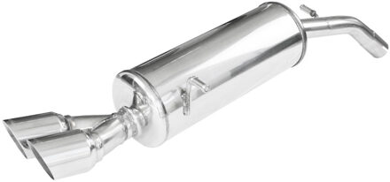 Peugeot InoxCar uitlaat passend voor Peugeot 208 1.6 16V Turbo GTI 30TH 208pk 2015- Ø 55 2x80mm Racing IXPE20802RA