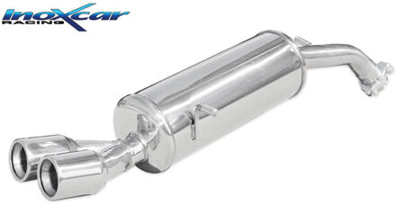 Peugeot InoxCar uitlaat passend voor Peugeot 208 1.6T 16v GTI 30TH 208pk 2015- 2x80mm IXPE2080280