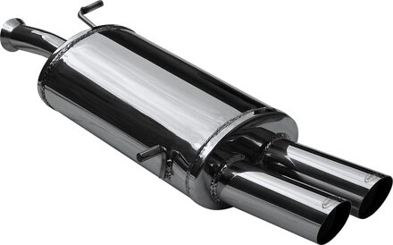 Peugeot InoxCar uitlaat passend voor Peugeot 307 SW 2.0 16v (138pk) 2002- 2x80mm Racing IXOVPE02RA