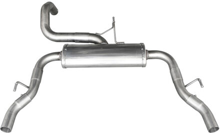 Peugeot InoxCar uitlaat passend voor Peugeot 308 1.6 GTI 270pk 2015- Ø 63,5 1x54mm IXPE3080454