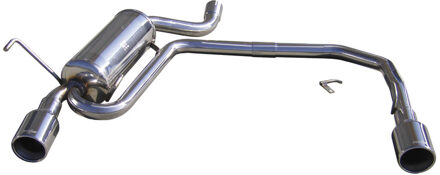 Peugeot InoxCar uitlaat passend voor Peugeot 406 2.0T/2.2 16v/3.0 V6 Links/Rechts 102mm IXTWPE24102