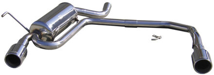 Peugeot InoxCar uitlaat passend voor Peugeot 406 Coupe 2.0 (132pk) 1997- Links/Rechts 102mm IXTWPE14102