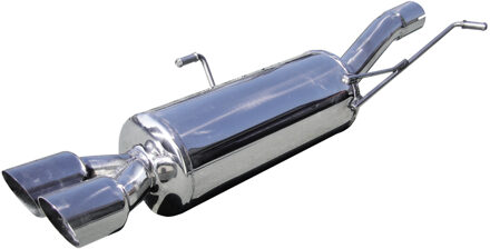 Peugeot InoxCar uitlaat passend voor Peugeot RCZ 1.6THP (200pk) 2010- 2x80mm Racing IXPERCZ03RA