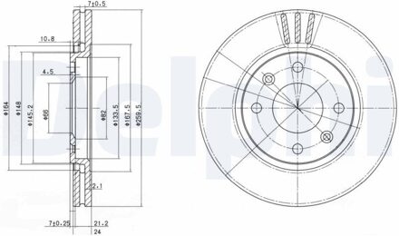 Peugeot Jeu De 2 Disques De Frein BG2871