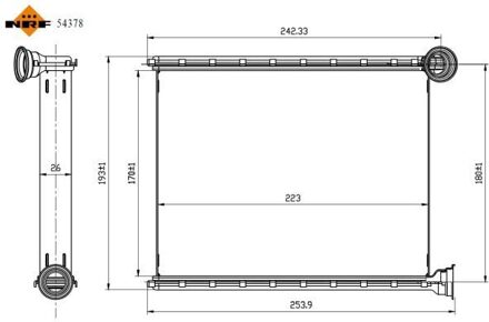 Peugeot Kachelradiateur, interieurverwarming 54378