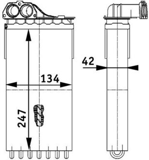 Peugeot Kachelradiateur, interieurverwarming AH112000P