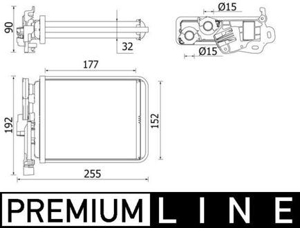 Peugeot Kachelradiateur, interieurverwarming AH38000P