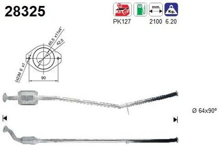 Peugeot Katalysator 28325