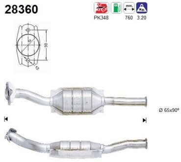 Peugeot Katalysator 28360