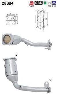 Peugeot Katalysator 28684