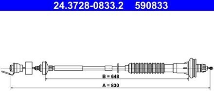 Peugeot Koppelingkabel 24372808332