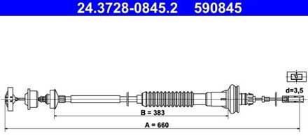 Peugeot Koppelingkabel 24372808452
