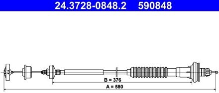 Peugeot Koppelingkabel 24372808482