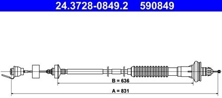 Peugeot Koppelingkabel 24372808492
