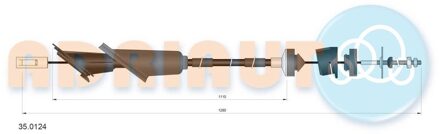 Peugeot Koppelingkabel 350124