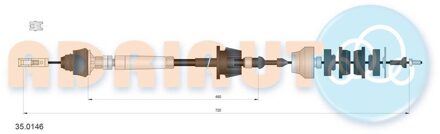 Peugeot Koppelingkabel 350146