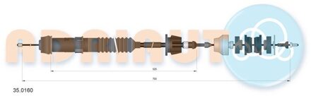 Peugeot Koppelingkabel 350160