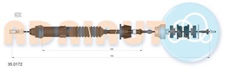Peugeot Koppelingkabel 350172