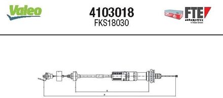 Peugeot Koppelingkabel 4103018