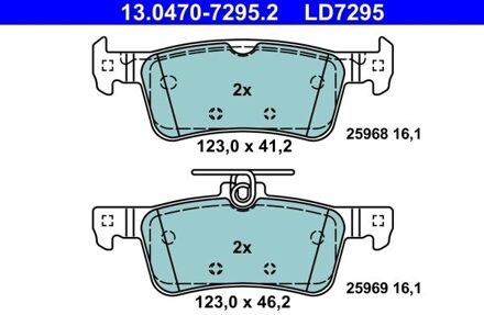 Peugeot Low dust Keramische remblokken 13047072952