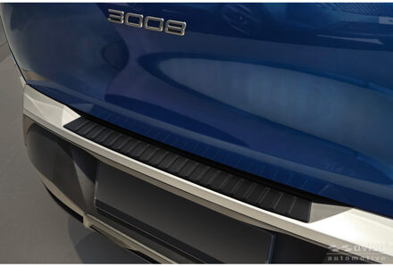 Peugeot Matzwart RVS Achterbumperprotector passend voor Peugeot 3008 III 2024- AV240378