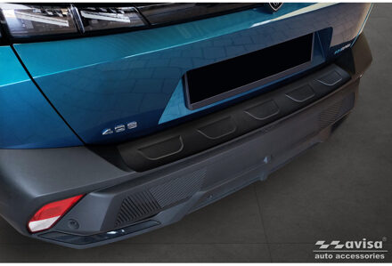 Peugeot Matzwart RVS Achterbumperprotector passend voor Peugeot 408 II Fastback 2023- AV240332