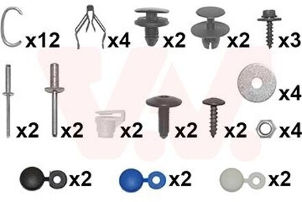 Peugeot montageset voorbumper 4076794