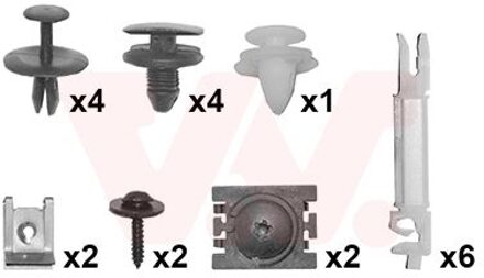 Peugeot montageset voorspatbord 4042796