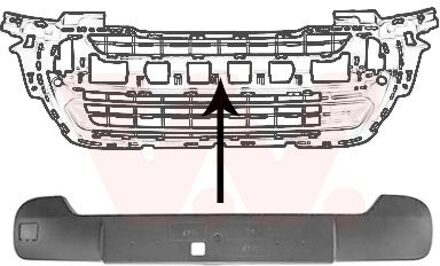 Peugeot Plaat, bumper 4014581