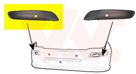 Peugeot Plaat, bumper 4042553