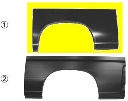 Peugeot PLAATWERKDEEL Wielrand R Korte Type