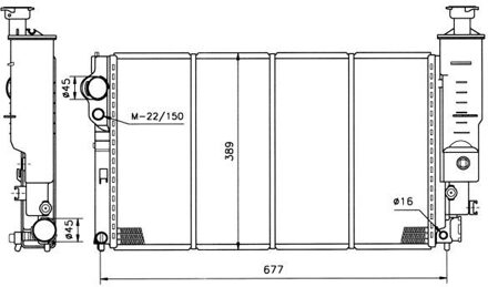 Peugeot Radiateur 50401