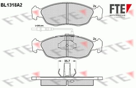 Peugeot Remblokken set BL1318A2